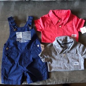 ♦️OSHKOSH - 3 Piece Overalls Set